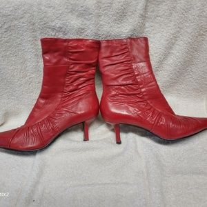 Red Diba Ankle Boots